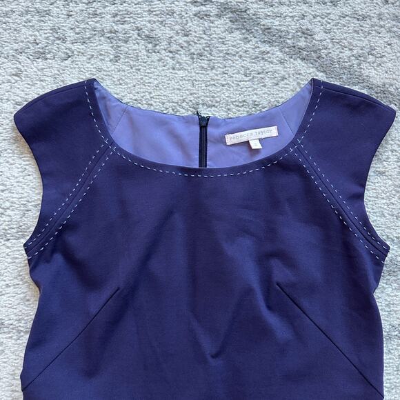Rebecca Taylor Purple Mini Shift Dress Size 2 - Picture 7 of 12